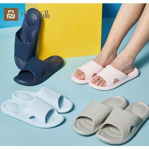 Xiaomi Mijia Non-slip Massage Slippers Women EVA Indoor House Bathroom Shoes Man Waterproof Sandals Slides Thick Sole Flip Flop