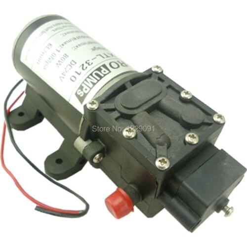 Return valve type 80W 6L/min Diaphragm high pressure small dc mini Water Pump 24v self priming home garden
