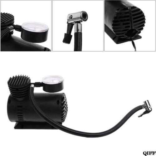 Wholesale 300 PSI 12V Car Portable Mini Air Compressor Electric Tire Inflator Pump w/Gauge May06