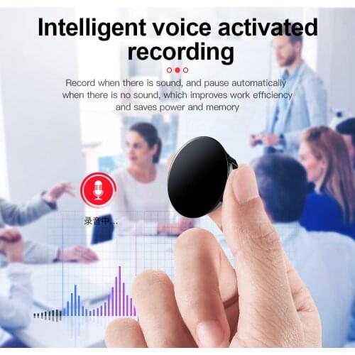 Original Mini Voice Recorder Professional HD Noise Reduction HIFI MP3 Player OneClick Digital Audio Recorder Built-in Microphone