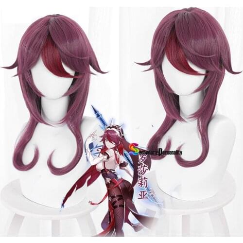 Game Genshin Impact Cosplay Halloween Rosaria Cosplay Wig Genshin Impact Rosaria Cosplay Hair