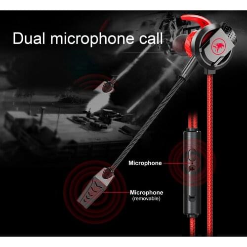With Built-in Microphone 3.5mm In-Ear Wired Call Earphone Gaming Headsets HiFi Headphones With Stereo Sound Mic For Phone