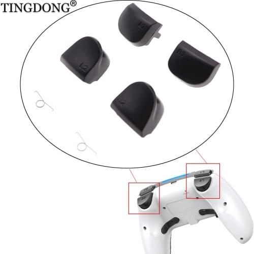 TINGDONG 1set Replacement Buttons For Sony PlayStation 5 PS5 Controller L1 R1 L2 R2 Trigger Button With Springs