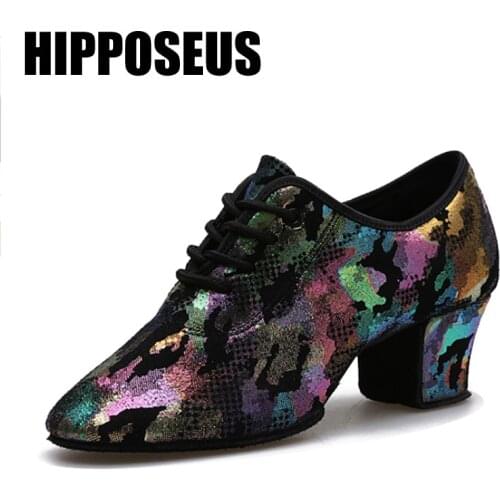 Hipposeus Dance Shoes For Women Men Girls Ballroom Latin Tango Jazz Modern Unisex Dancing Shoes Salsa Footwear Practice shoes