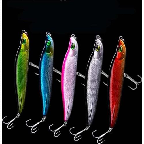 PLUS VMC Sinking Pencil Hard Bait Mino 3D Fisheyes Laser Polychromatic Lure Steel Balls In The Body 9.5CM 8.5CM 17g 11g