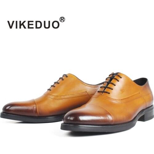 VIKEDUO Mens Oxfords