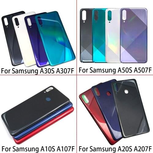 5Pcs/Lot,New For Samsung A10S A20S A30S A50S A70S Battery Back Cover Glass Rear Door Replacement Housing Panel Replacement Part