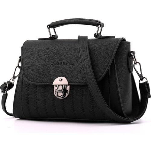 2019 New Brand England Retro Satchel Women Leather Handbags Famous Fashion Shoulder Bags Female Luxury Designer Crossbody Purses