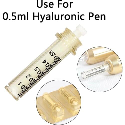 0.5ml Combination Disposable Sterile Ampoule Head High Pressure Hyaluronic Acid Gun Accessory Filling Essence Skin Care Dedicate