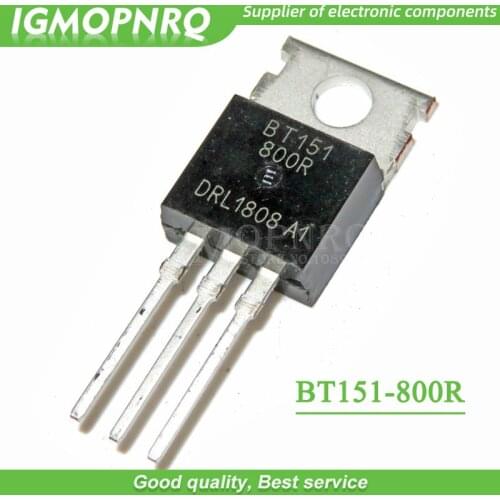 10PCS BT151-800R BT151-800 controlled rectifie BT151 7.5A/800V TO-220 New Original Free Shipping