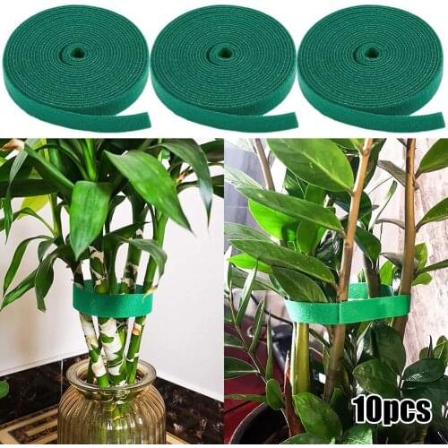 10pcs Plant Bandage Velcro Tie Tape Garden Plant Shape Tape Nylon Plant Bandage Ultra Thin Velcro Tie Garden Accessories