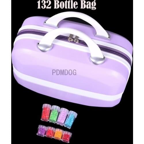 132/70 Bottles Diamond Painting Accessories Container Zipper Storage Bag New Bottles Of Suitcase 5D Embroidery With 8 pcs Tool
