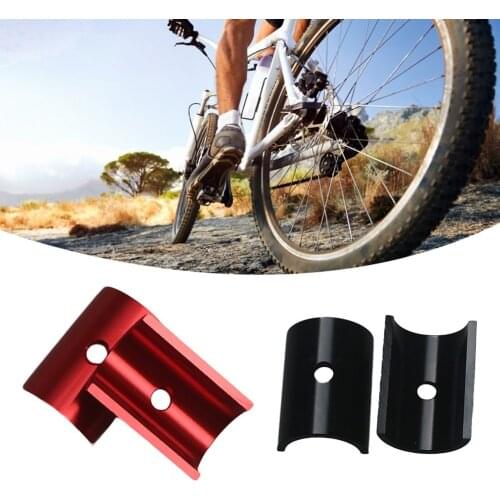 2pcs Bike Handlebar Shim Spacer 25.4mm To 31.8mm MTB Road Bicycle Handle Bar Stem Reducer Adapter Aluminum Alloy Part Accessory