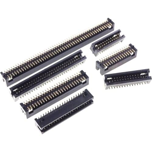 200 pcs 0.050" 1.27 mm PCB Box Header 20 30 40 50 60 80 100 Pin Male Pins SMT Surface Mount PCB with Post Mate PCB Socket Header