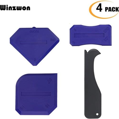 4Pcs/set Silicone Bathroom Kitchen Frames Sealant Seals Grout Remover Spreader Spatula Sealant Caulking Tool
