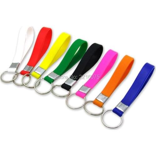 500pcs keyring Assorted simple keychain silicone wristband rubber bracelets free shipping by DHL express