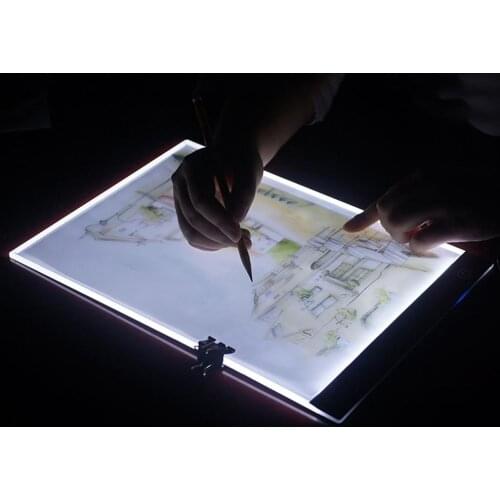 A4 Dimmable USB LED Drawing Board Copy Tracing Stencil Display Digital Tablet