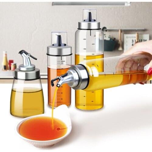 CHYIR High Borosilicate Glass Cooking Seasoning Bottle Dispenser Oil Spray Sauce Vinegar Storage Kitchen Tool Accessorie