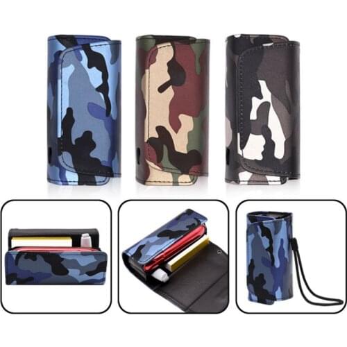 Camouflage Style Case For IQOS 3.0 Duo Carrying Storage Bag For Iqos 3.0 Holder Cover PU Leather Pouch Accessories