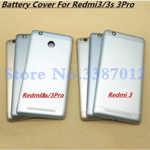 For Redmi 3 New Battery Door Back Cover Housing Case For Xiaomi Redmi 3s Redmi 3 Pro With Power Volume Buttons+Camera lenses