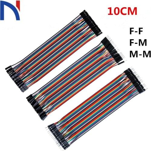 Dupont Line 10CM 20 pcs Male to Male + Female to Male + Female to Female Jumper Wire Dupont Cable for Arduino DIY KIT