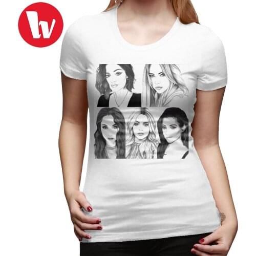 Pretty Little Liars T-Shirt Pretty Little Liars Drawings T Shirt XXL Simple Women tshirt Summer Print O Neck Ladies Tee Shirt