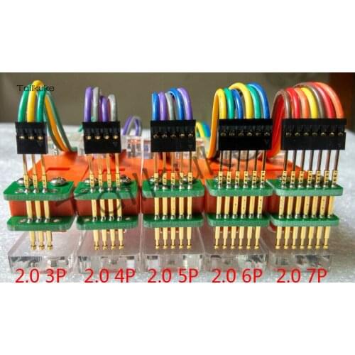 Test Stand PCB Clamp Fixture Probe Download Program Burning 2.54 2.0 1.27 30cm Line