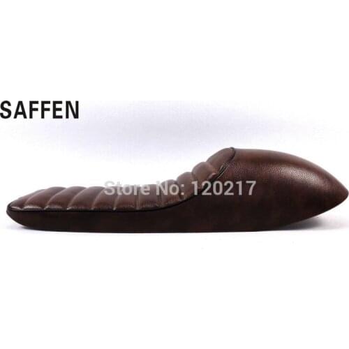 Brown 62CM Hump Vintage Cafe Racer Seat Universal Saddle for Honda CG125 CB350 CB400 CB500 CB750 Suzuki GS Yamaha SR400 SR500
