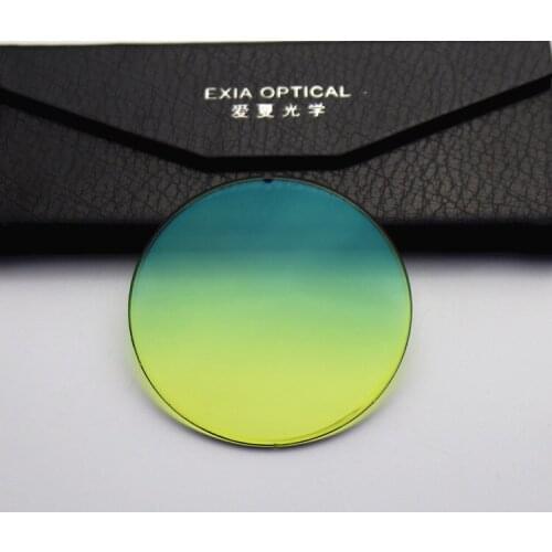 Sunglasses Lenses Vintage Colors Flat Shape Base Curve 0 75mm Silver Mirror Lens EXIA OPTICAL A34 Series
