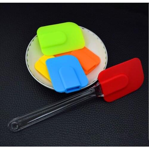 Reusable Utensil Scraper Bakeware Tool Silicone High Temperature Resistant Cake Cream Scraper Spatula Kitchen Supplies Scraper
