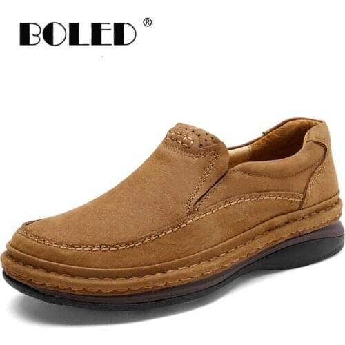 Top Quality Lace-Up Safety Men Boots Handmade Vintage Ankle Men Shoes Natural Cow Leather Outdoor Waterproof Shoes Men