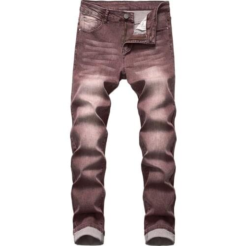 Men Jeans Fashion Denim Trousers Men Spring Autumn Retro Pants Casual Men Jeans Size 28-42