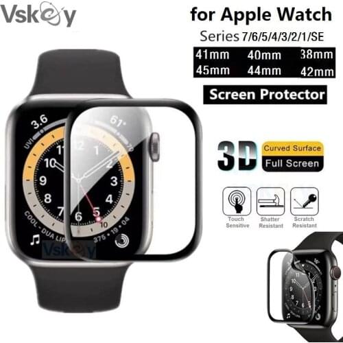 10PCS 3D Curved Soft Screen Protector for Apple Watch 40mm 44mm 38mm 42mm Series 1 2 3 4 5 6 Full Coverage Protective Film