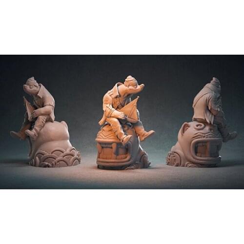 Unassambled 1/24 ancient man sit Resin figure miniature model kits Unpainted