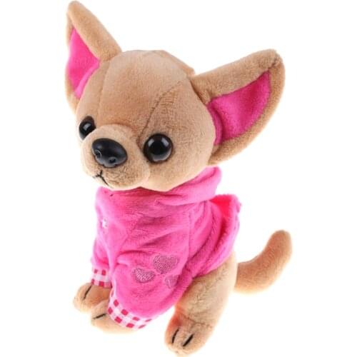 2019 New Hot Small Vest Chihuahua Dog Plush Toy Stuffed About Children Birthday Christmas Present