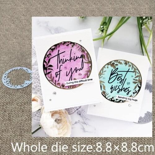 New Design Craft Metal stencil mold Cutting Dies leaves ring decoration scrapbook die cuts Album Paper Card Craft Embossing