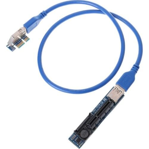 Add On Card PCI Express USB 3.0 Adapter Raiser Extender PCIE Riser Card USB 3.0 PCI-E SATA PCI E Riser PCI Express X1 to X4 Slot