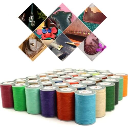 Polyester Microfiber Waxed Thread 0.8mm Cord For Hand Sewing Shoe String Stitching DIY Thread Leather Waxed Hat Arts Wax Crafts