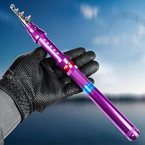 Mini Fishing Rod Spinning Purple Ultralight Carbon Fiber Telescopic Short Pole 1.5/1.8/2.1/2.4/2.7/3.0/3.6 M Portable Fish Cane