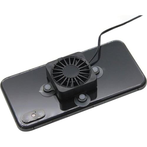 Portable Mobile Phone USB Cooling Fan Suction Cup Cooler Radiator for iPhone