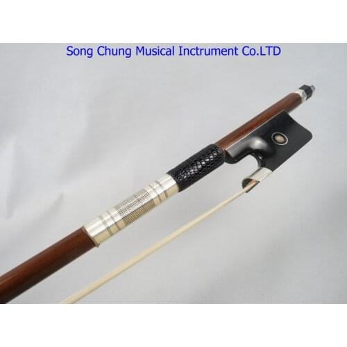 Strong Professional Pernambuco 4/4 cello bow,silver parts