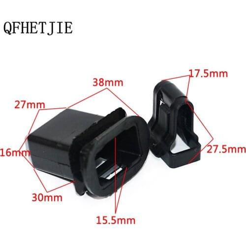 QFHETJIE 15Pcs / Set rear Seat Buckle Rear Seat Clamp Gasket Seat Fastener Buckle CarFastener Clips Universal Car Accessories