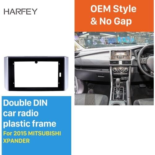 Harfey 9 inch for 2015 MITSUBISHI XPANDER 2din Car Radio Fascia Frame Panel in Dash Trim Installation Mount Kit OEM style