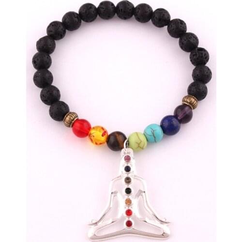 Religious Bangle For Unisex Bead Chain Mandala Buddhist Buddha Chakra Shakya Mani Pattern Pendant Provide Dropshipping