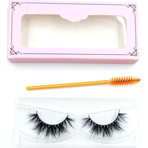 3D Real Mink Eyelashes 100% Hand Made Winged Black Cotton False Eyelashes Stalk Natural Long Eye Lash Reuse Daily Eye Extension