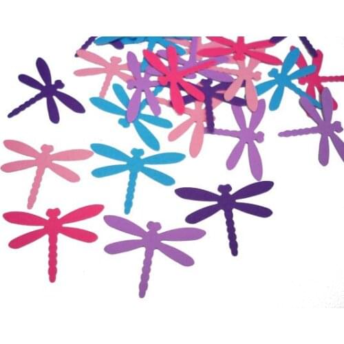Dragonfly Time Flies Confettis birthday wedding bridal baby shower party Table scatters scrapbooking