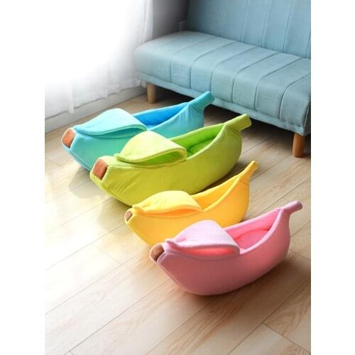 Pet supplies creative kennel, banana shape cat litter, winter warm summer cool pet nest
