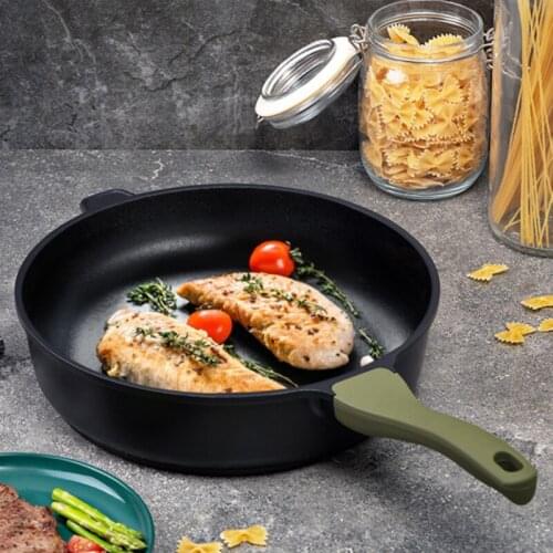 Thickened aluminum alloy non stick frying pan household pancakes eggs special pot multi-functional induction cooker wok with lid
