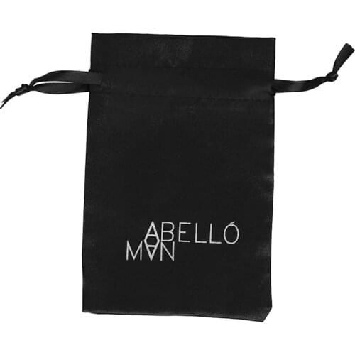 High quality 13*15cm satin drawstring jewelry 100pcs custom gift bag for gift bracelet necklace storage and packaging