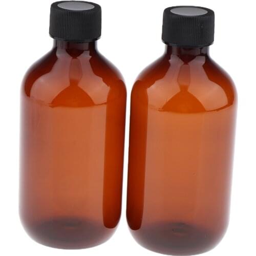 2 Pack Refillable Empty Durable Plastic Shampoo & Hair Conditioner Bottle Set